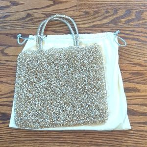 Anteprima wire glitter gold & silver small handbag
